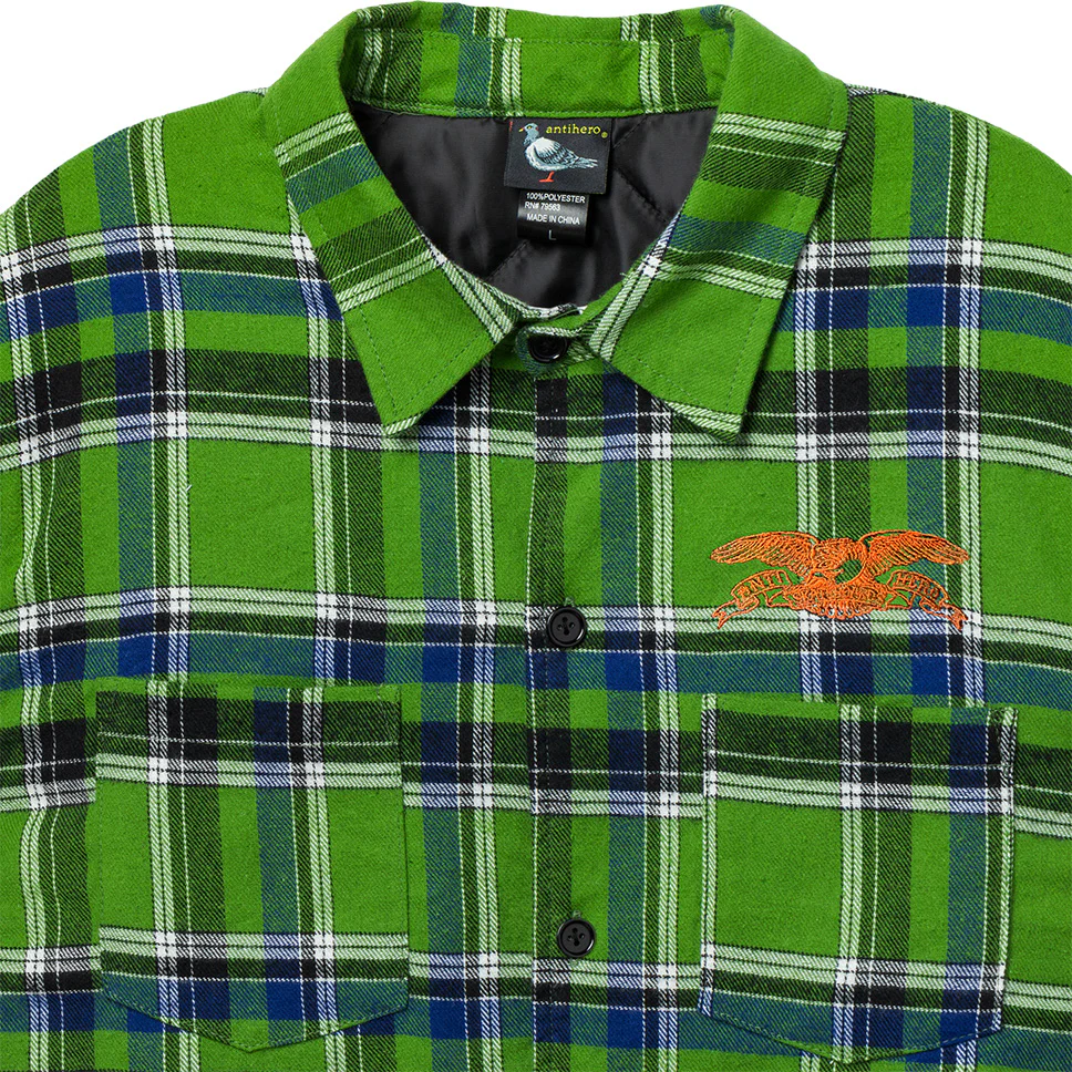 Anti-Hero Basic Eagle Quilted Flannel Shirt - Image 4