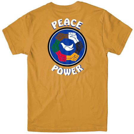 Chocolate Peace Power T Shirt - Image 2