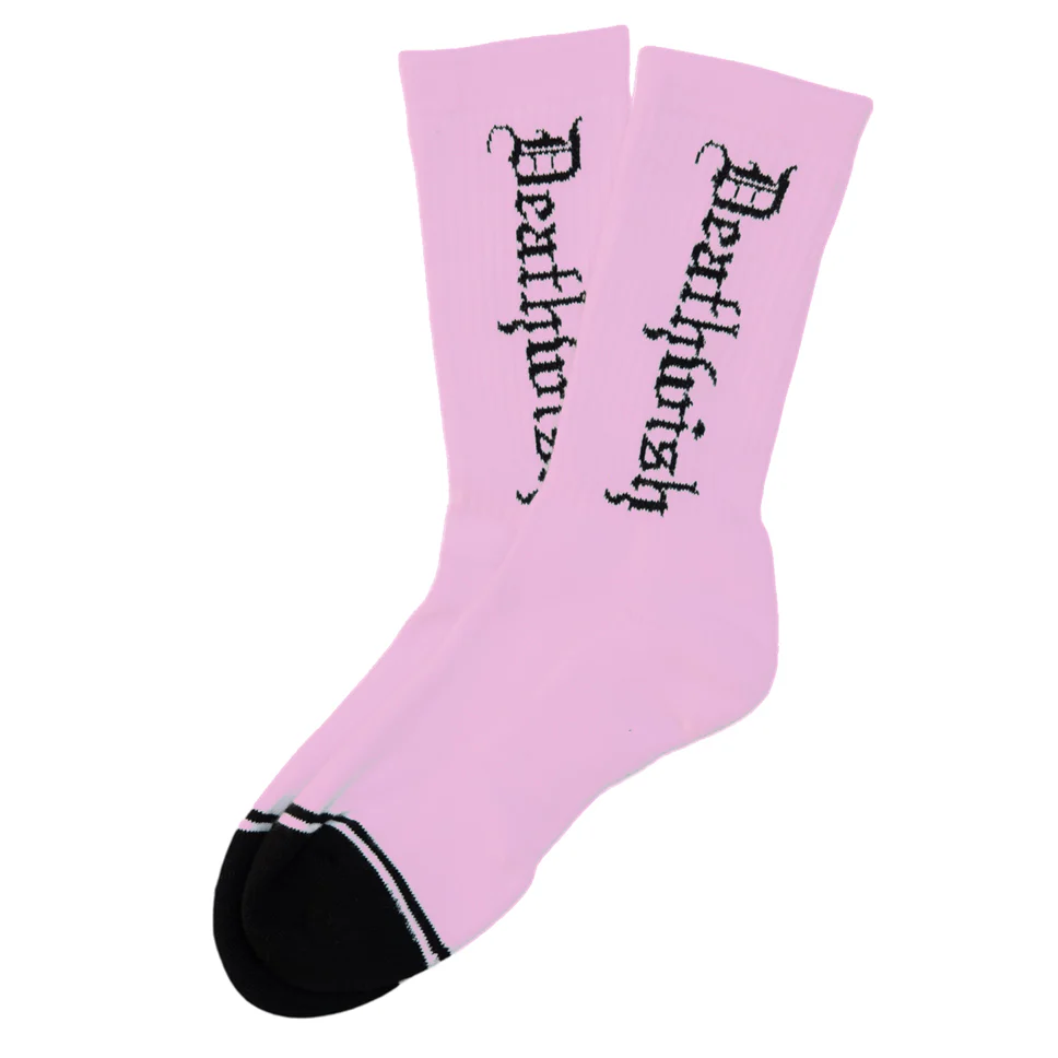 Deathwish Pink Death Crew Socks