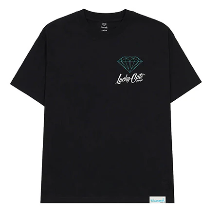 Diamond Lucky Cats Garage T Shirt - Image 2