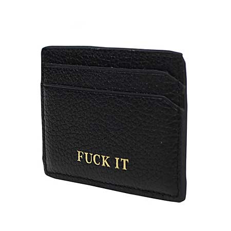 HUF Fuck It Leather Card Holder