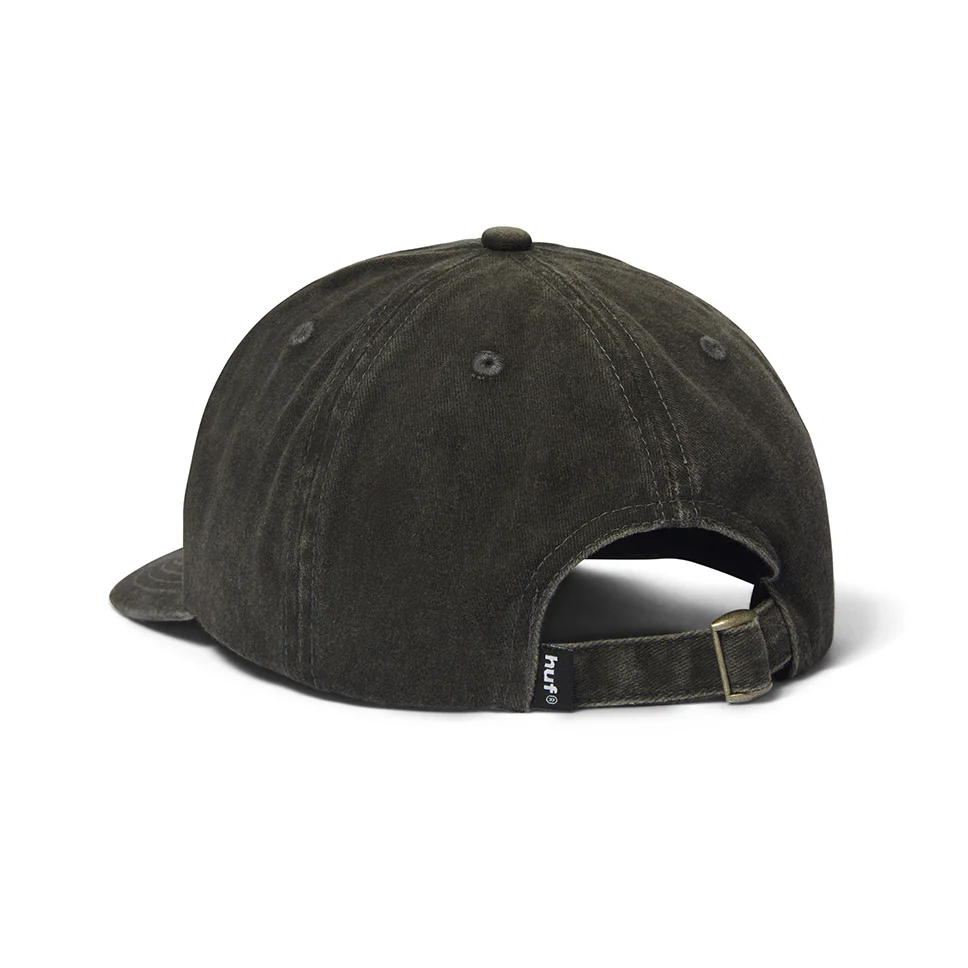 HUF Washed Black Sol Denim 6-Panel Strap-Back Hat - Image 3