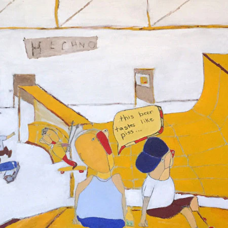 Justin Bokma Beer Piss (Oil & Acrylic on Wood) - Image 2