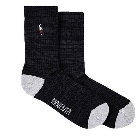 Magenta PWS Embroidered Socks