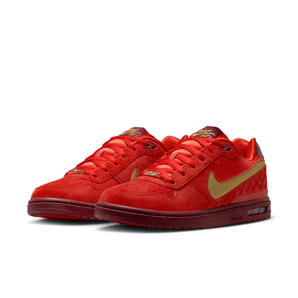 Nike SB Air Zoom Paul Rodriguez Low QS Habanero Red Shoes - Image 3