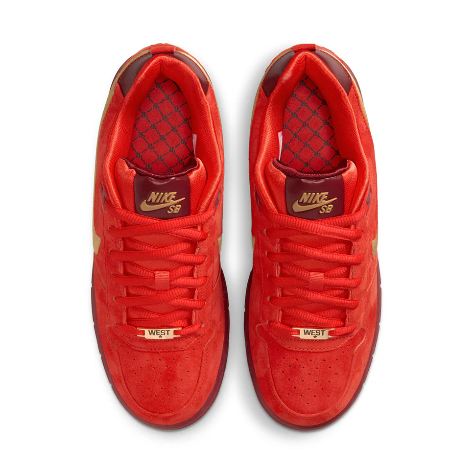 Nike SB Air Zoom Paul Rodriguez Low QS Habanero Red Shoes - Image 4