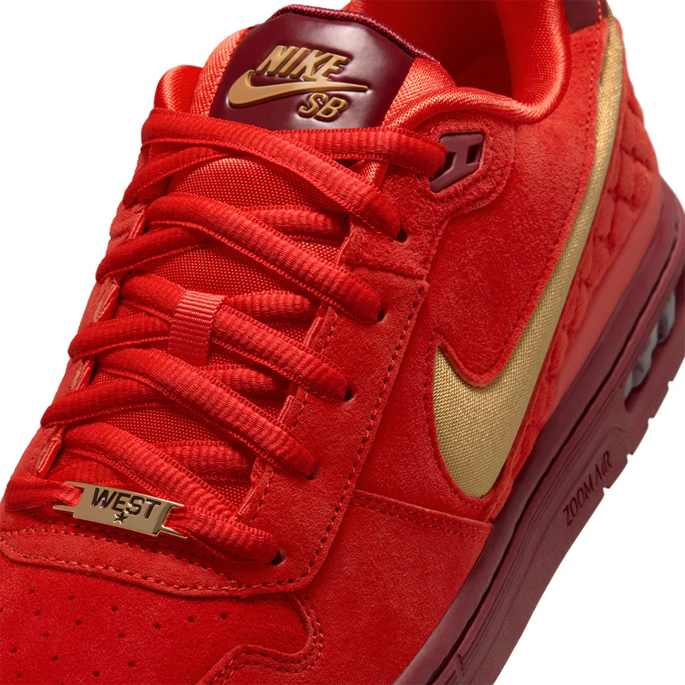 Nike SB Air Zoom Paul Rodriguez Low QS Habanero Red Shoes - Image 8
