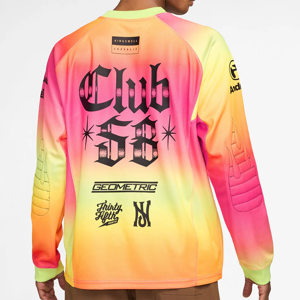 Nike SB Club 58 Hyper Pink Long-Sleeve Skate Jersey - Image 2