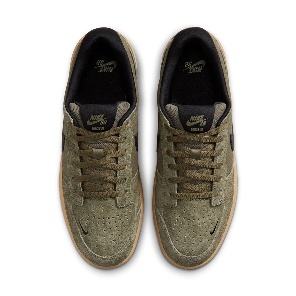 Nike SB Force 58 Medium Olive Shoes - Image 4