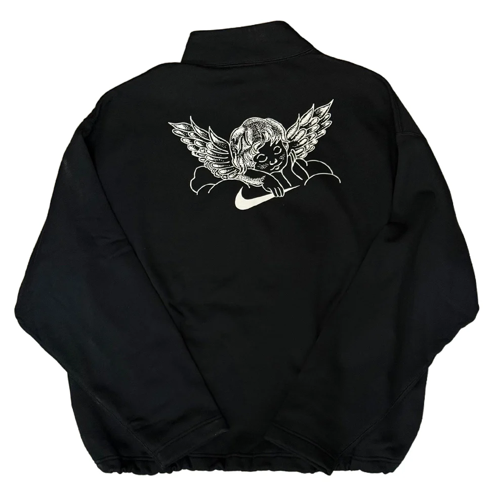 Nike SB Half Zip Fleece Crew Neck Sweatshirt - Image 2