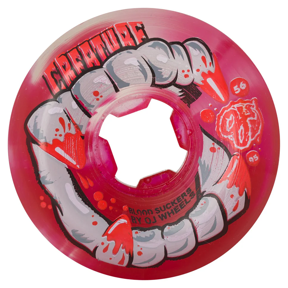 OJ 3 Creature DNA Curbsuckers Clear Swirl 95a Wheels