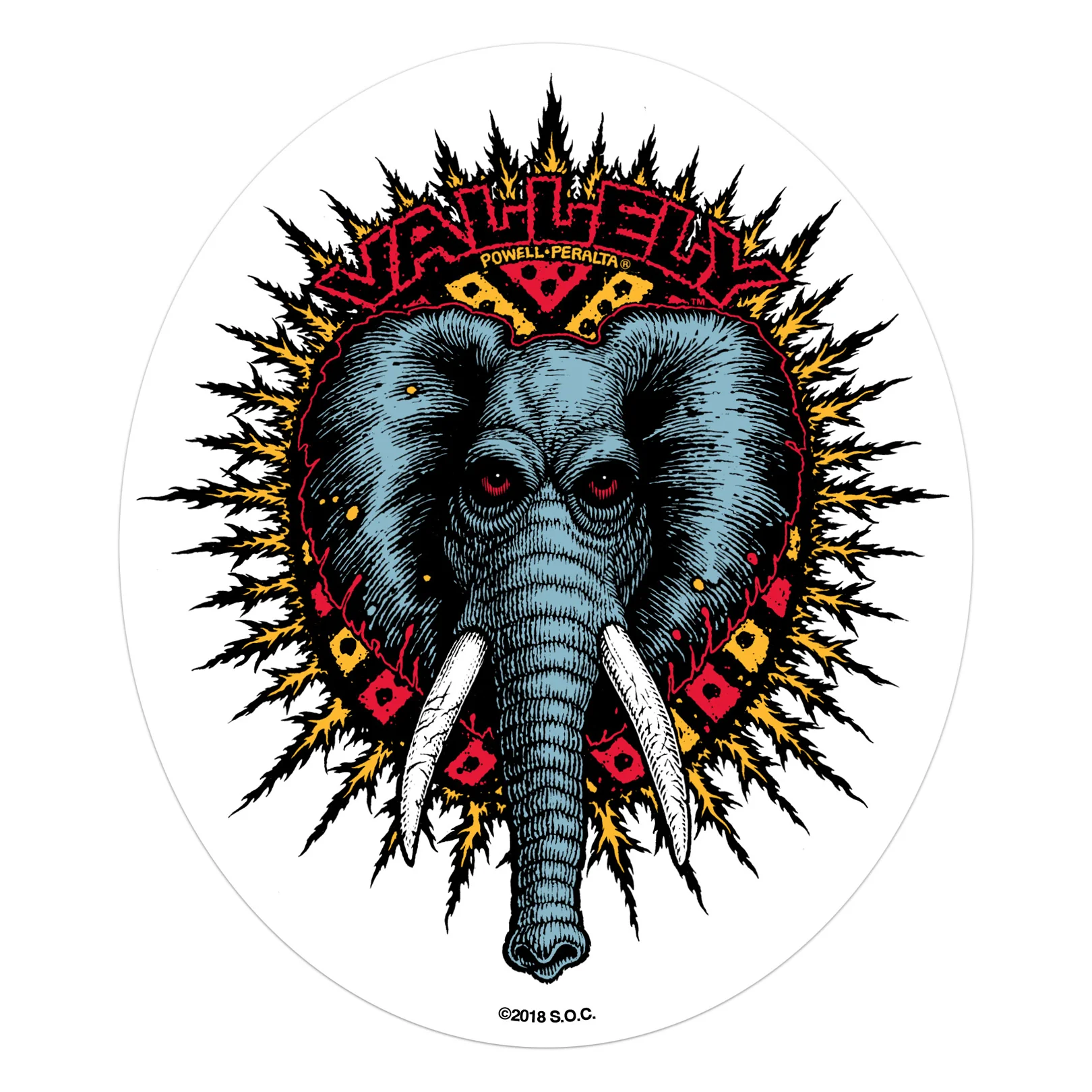 Powell Peralta Mike Vallely Elephant Sticker