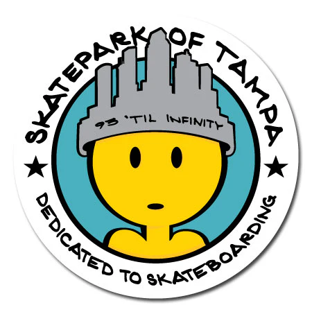 Skatepark of Tampa Dedicated Doughboy 3 Inch Sticker