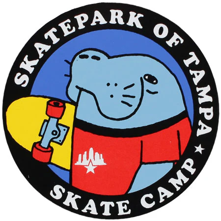 Skatepark of Tampa Skate Camp Manatee Sticker
