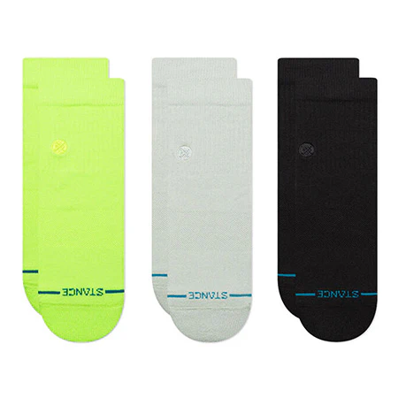 Stance Icon Quarter 3 Pack Socks
