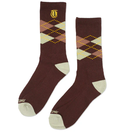 Theories Lantern Argyle Crew Socks