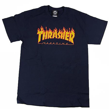 Thrasher Magazine Flame Logo T Shirt - Image 3