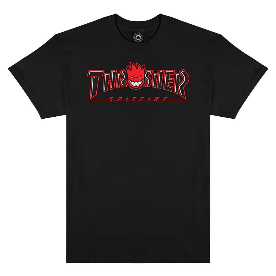 Thrasher Magazine x Spitfire Bighead Outline T Shirt