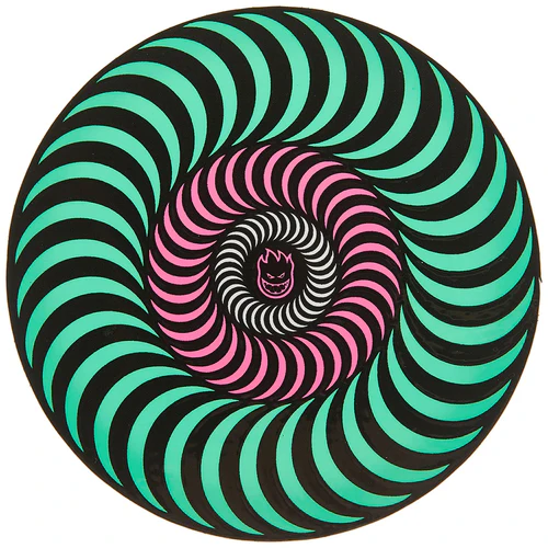 Tri-color Swirl Large Sticker - Image 2
