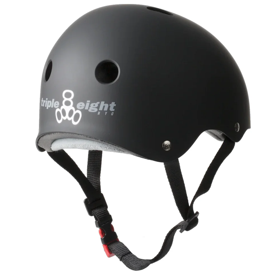 Triple 8 The Certified Sweatsaver Black Matte Helmet - Image 2