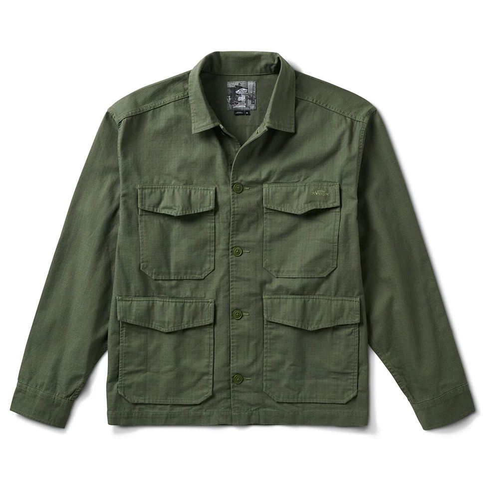 Vans Skate Atiba Haze Military Overshirt - Image 2
