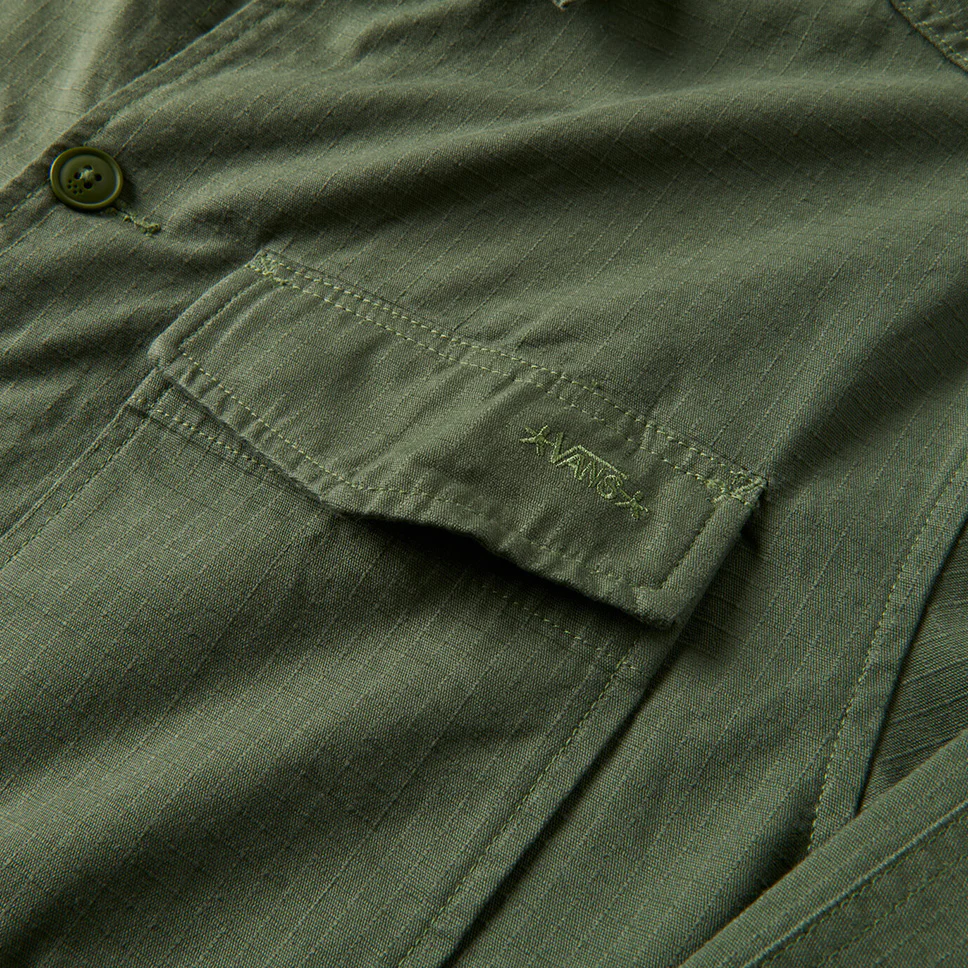 Vans Skate Atiba Haze Military Overshirt - Image 4