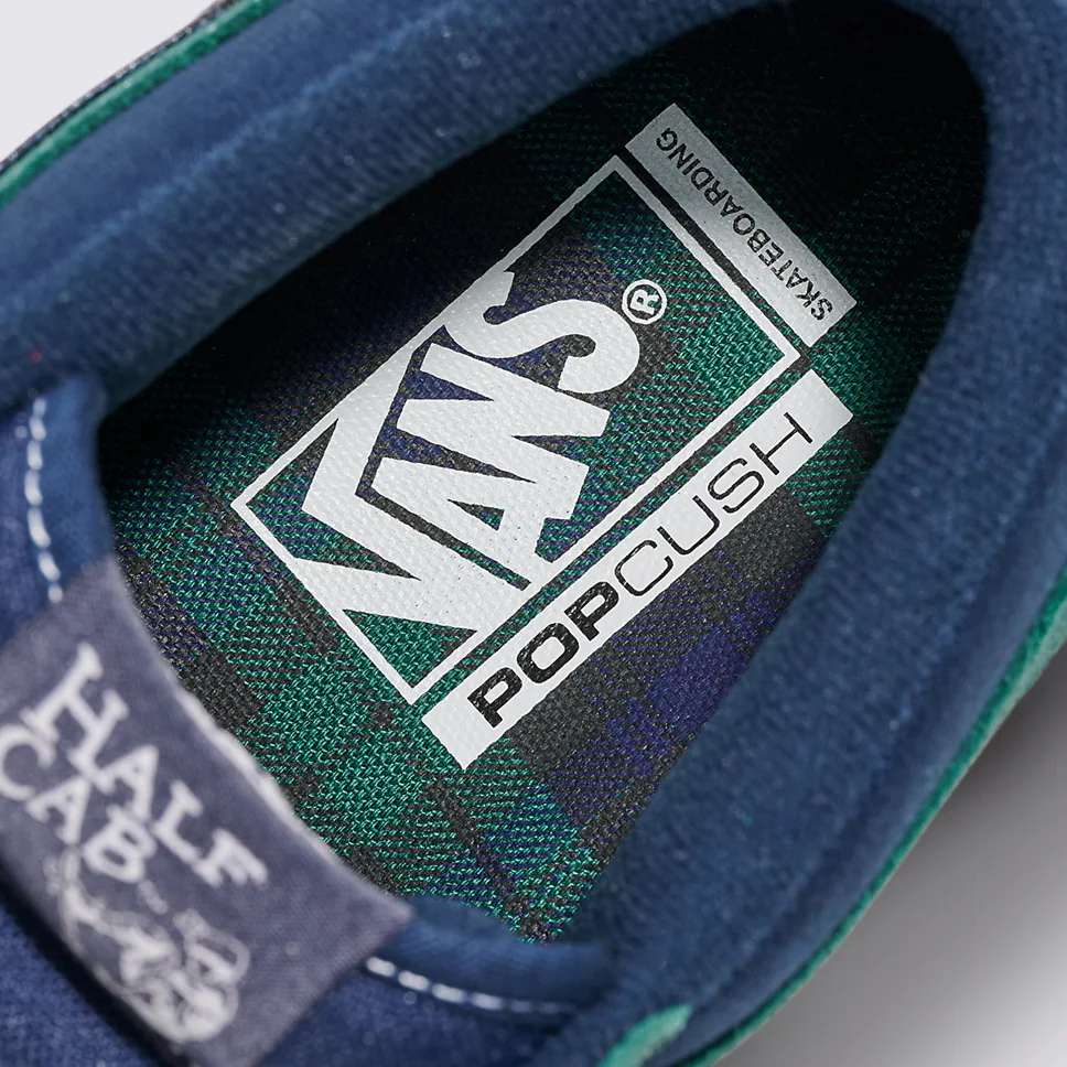 Vans Skate Half Cab Tartan Blue Shoes - Image 4