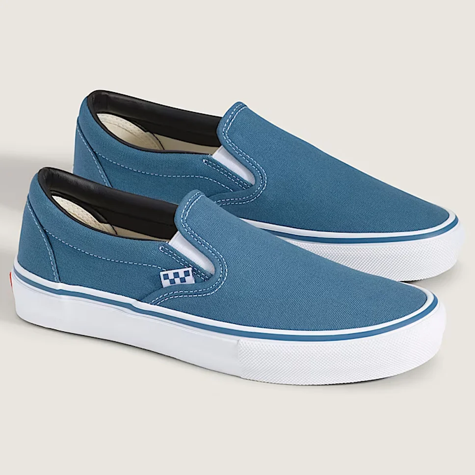 Vans Skate Slip-On Navy Canvas Shoes - Image 2