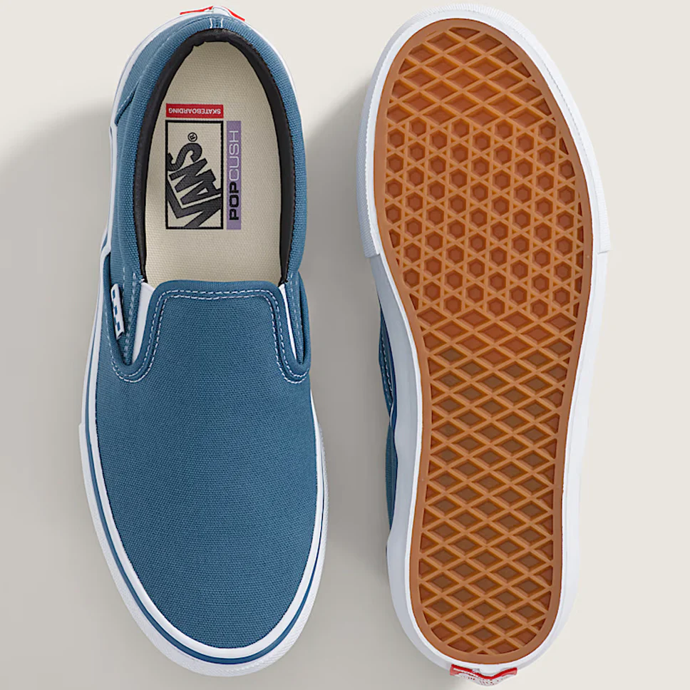 Vans Skate Slip-On Navy Canvas Shoes - Image 3