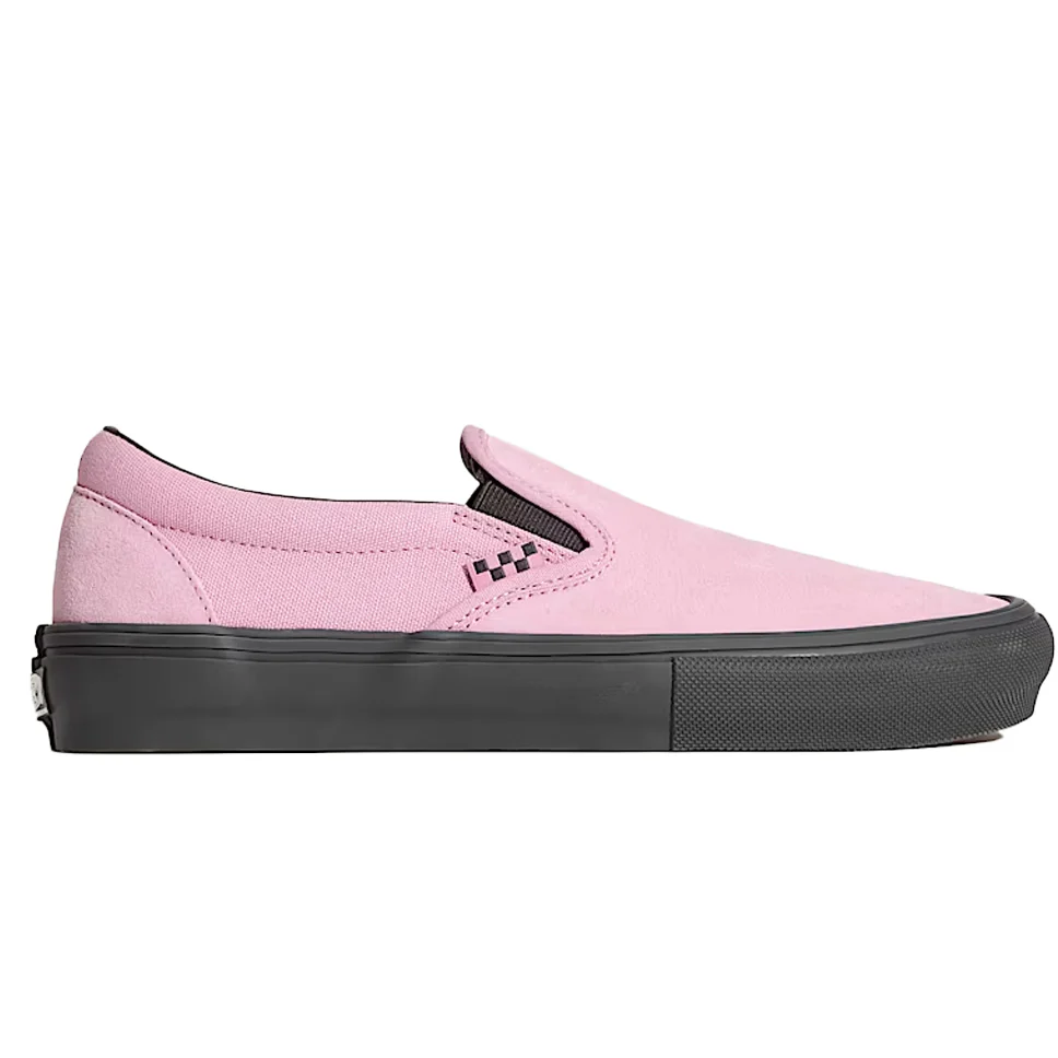 Vans Skate Slip-On Pink Black Shoes